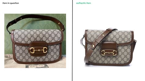 gucci horsebit bag แท้ ปลอม|How to Tell an Authentic Gucci Horsebit 1955 Bag from a Fake One.